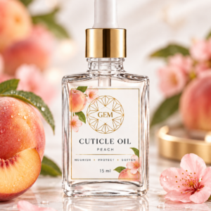 GEM Cuticle Oil – Peach 15ml